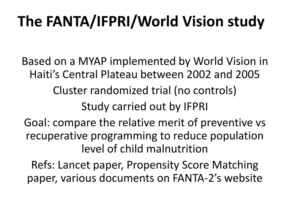 the fanta ifpri world vision study