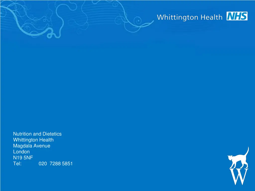 nutrition and dietetics whittington health