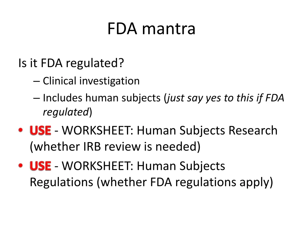 fda mantra 1