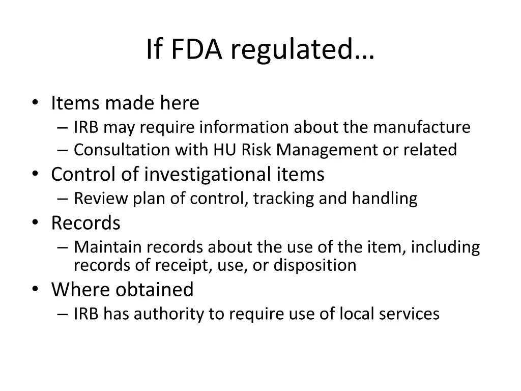 if fda regulated 1