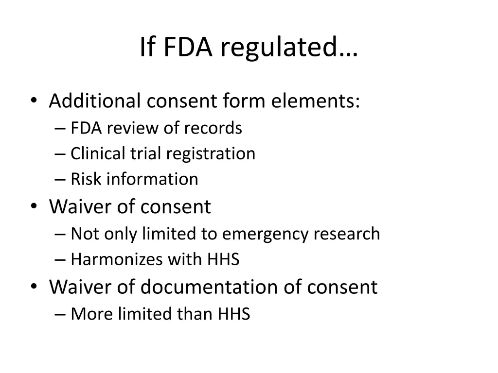 if fda regulated