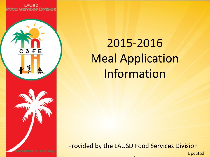 2015 2016 meal application information