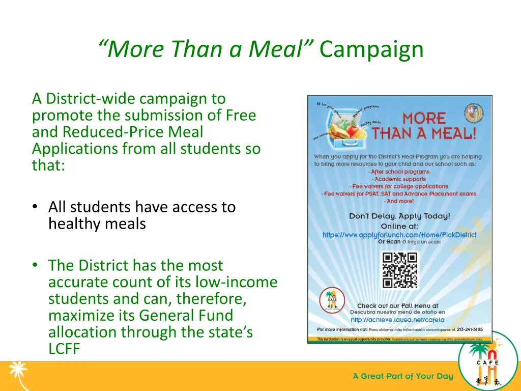 more than a meal campaign