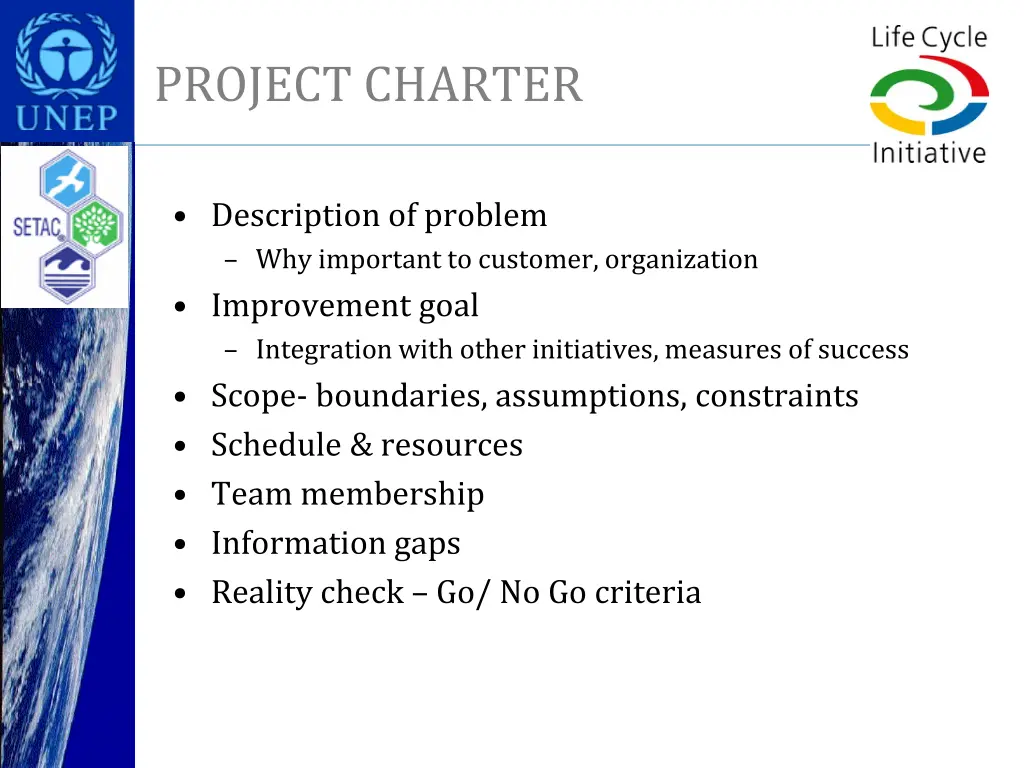 project charter