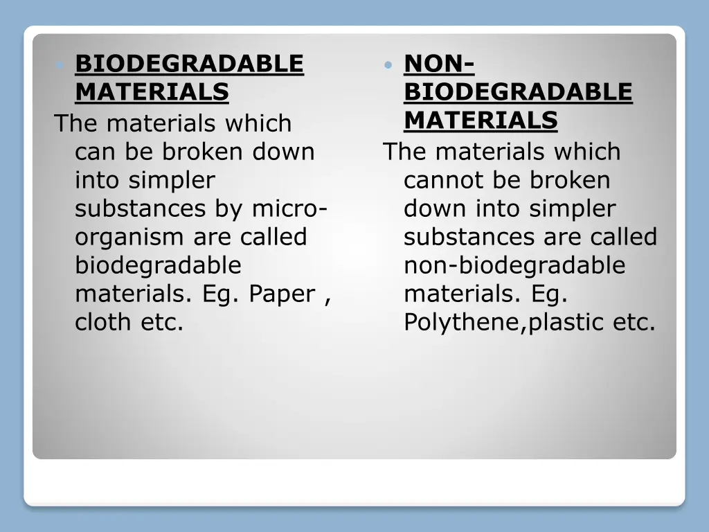 biodegradable materials the materials which