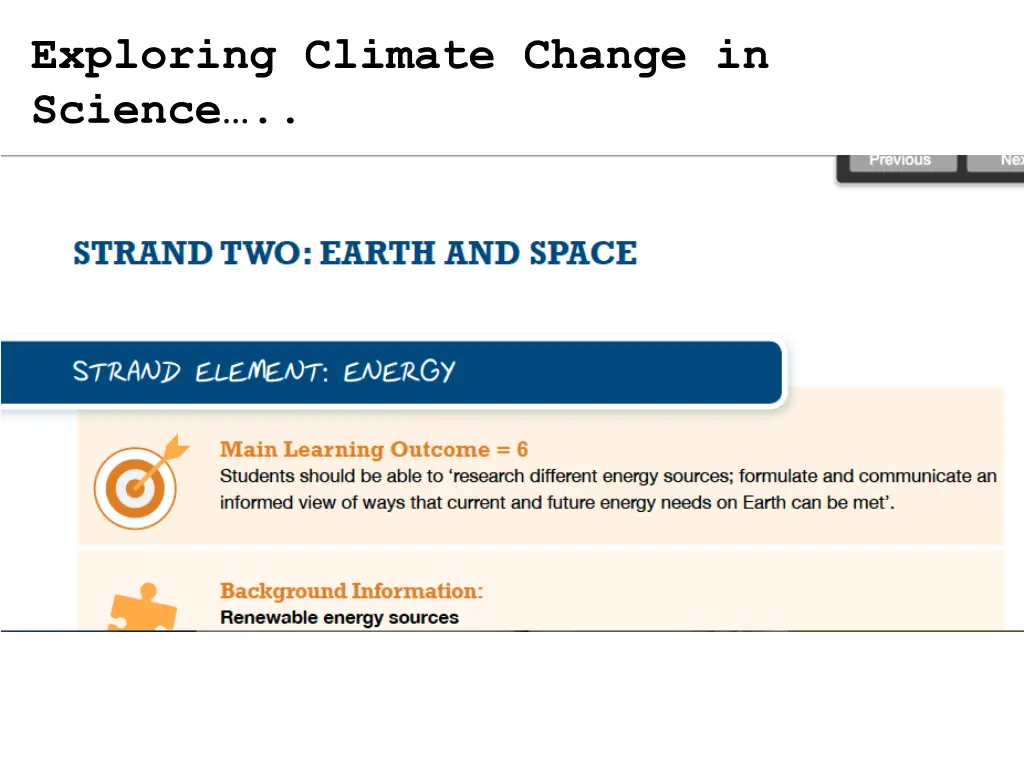 exploring climate change in science