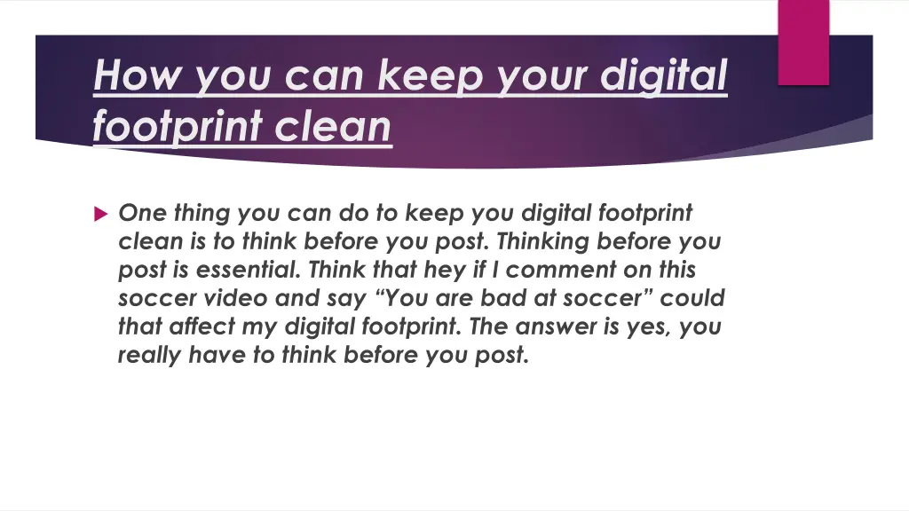 how you can keep your digital footprint clean