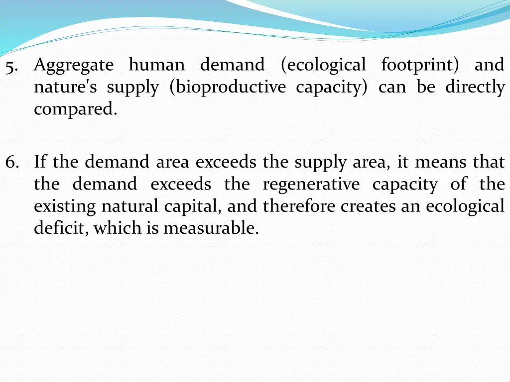 5 aggregate human demand ecological footprint