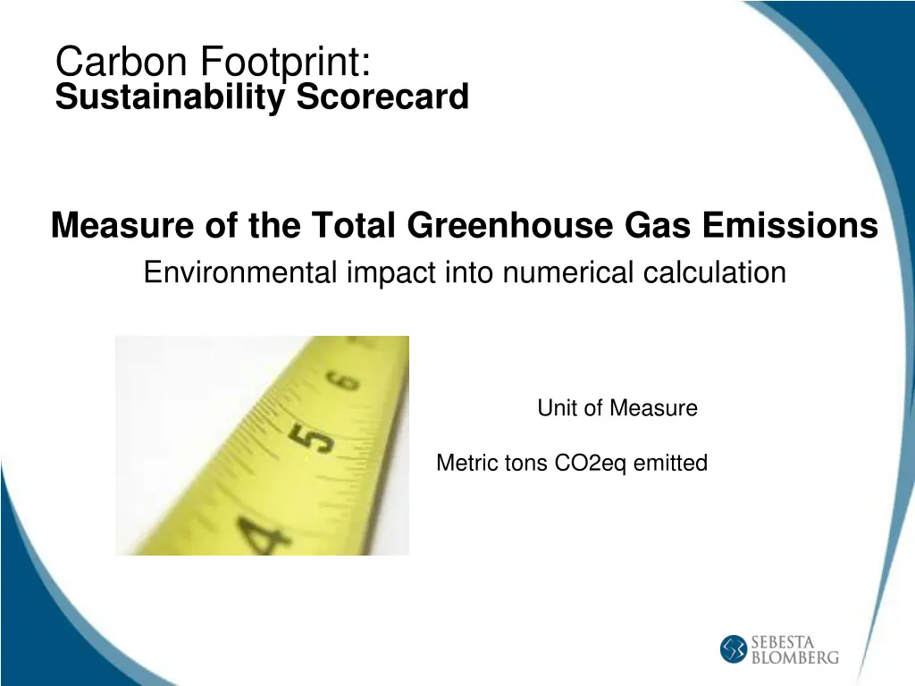 carbon footprint sustainability scorecard 1