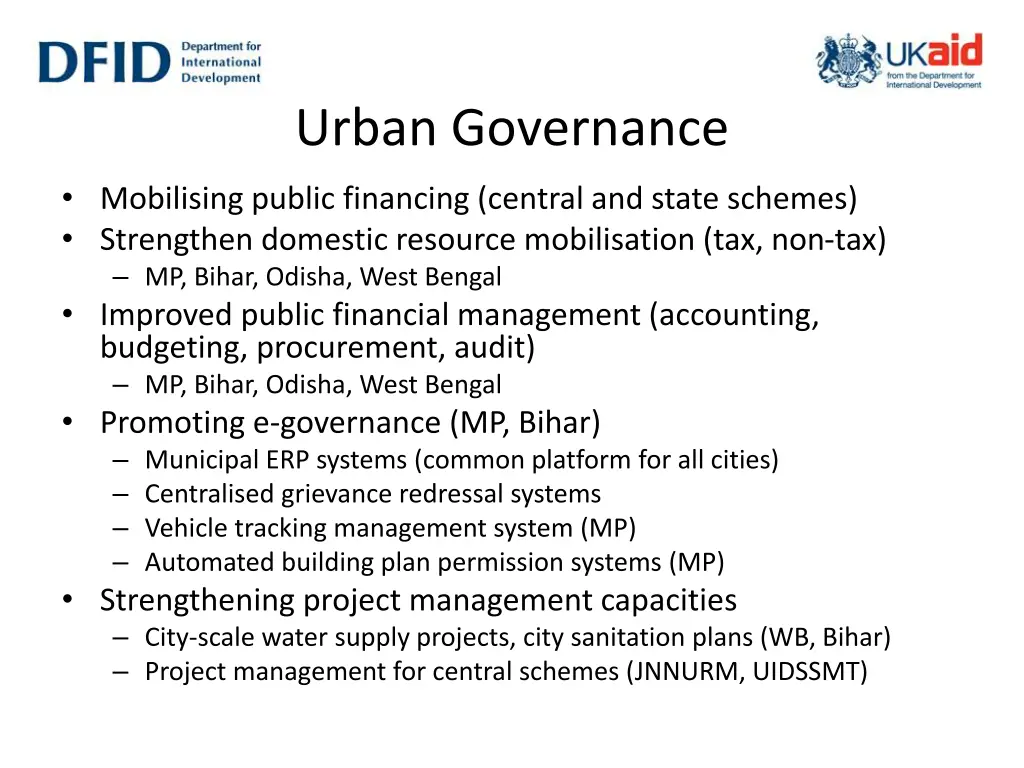 urban governance