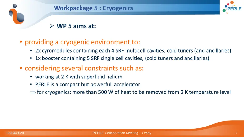 workpackage 5 cryogenics