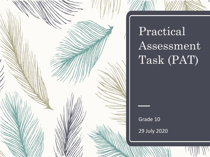 practical assessment task pat