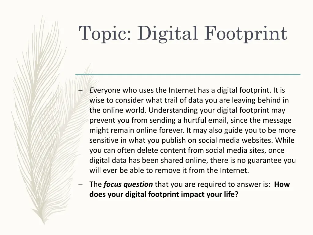 topic digital footprint