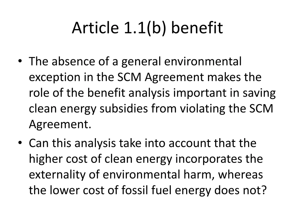 article 1 1 b benefit 3