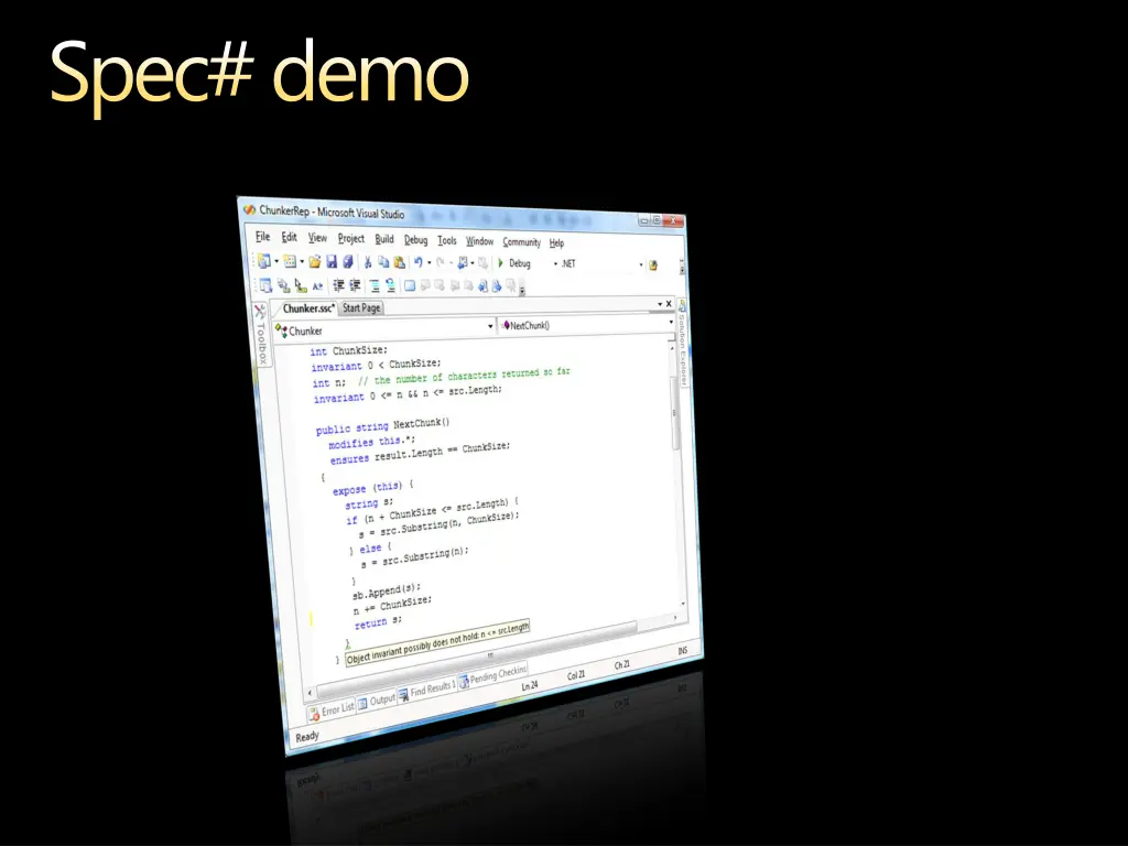 spec demo