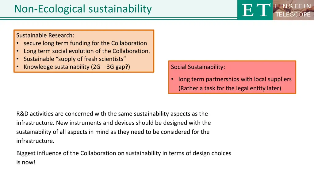 non ecological sustainability