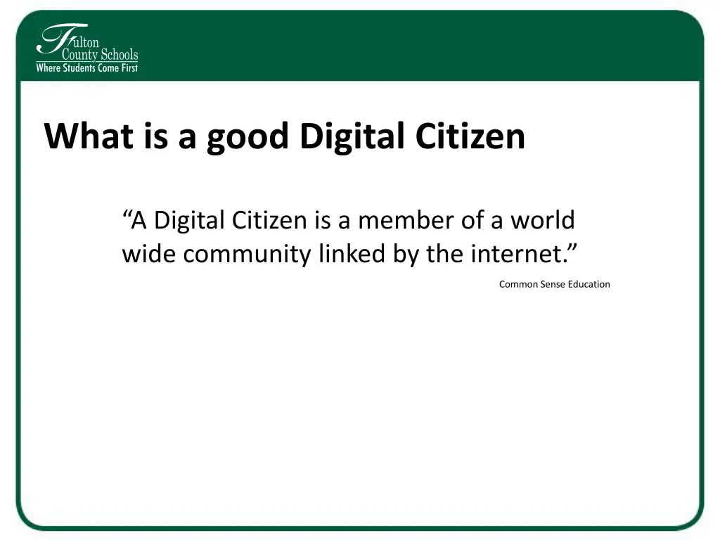 what is a good digital citizen