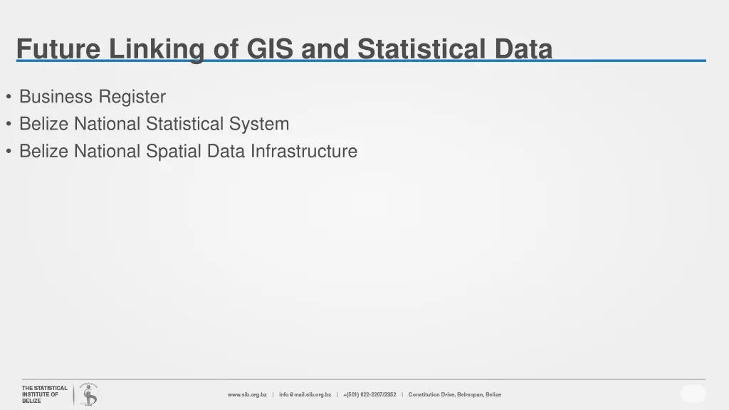 future linking of gis and statistical data