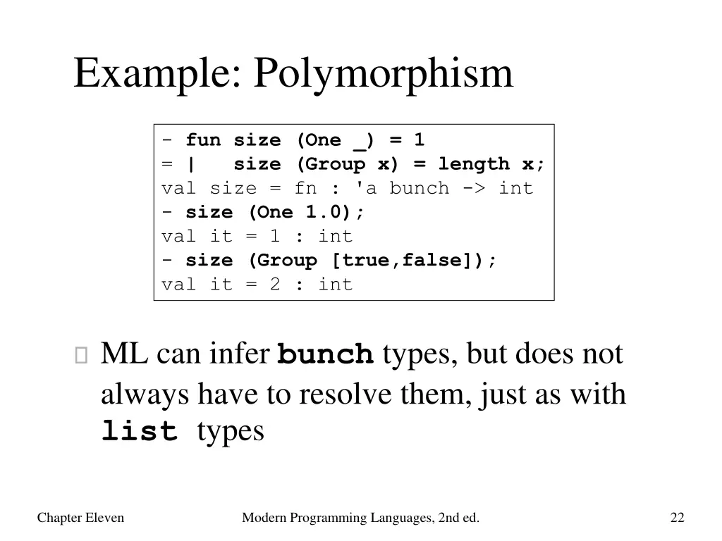 example polymorphism