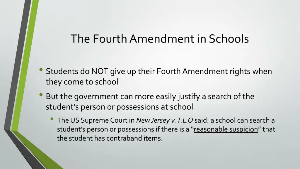 the fourth amendment in schools