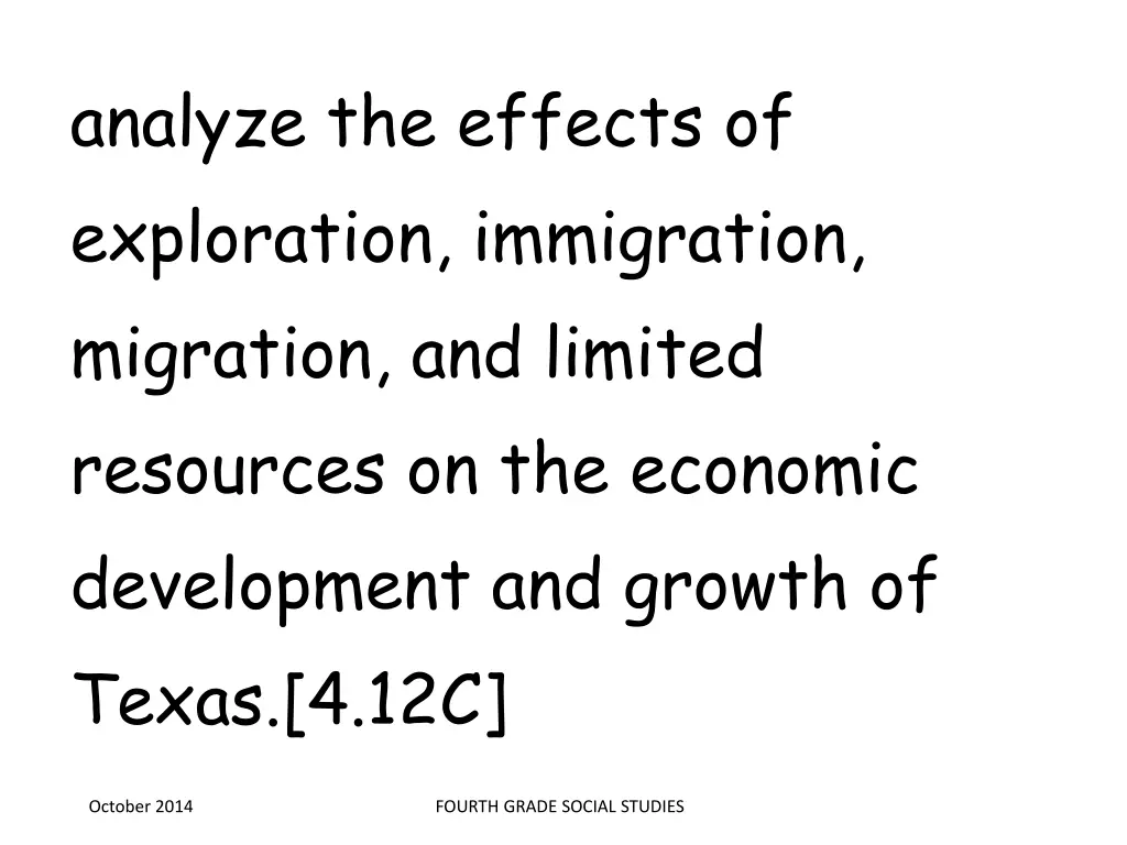 analyze the effects of exploration immigration