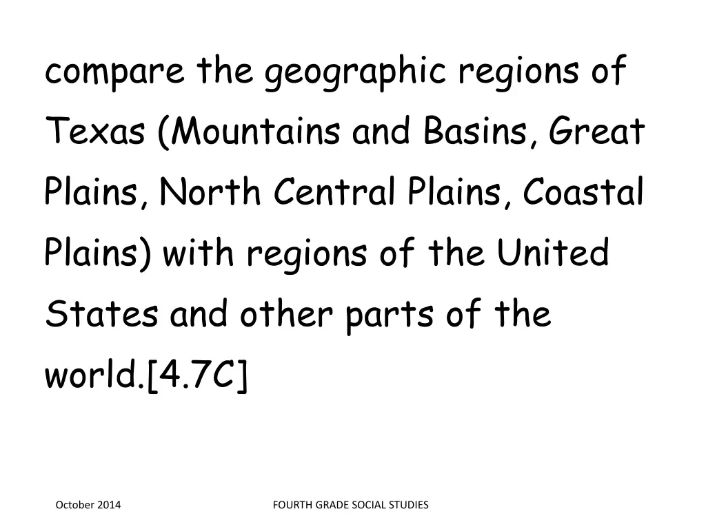 compare the geographic regions of texas mountains