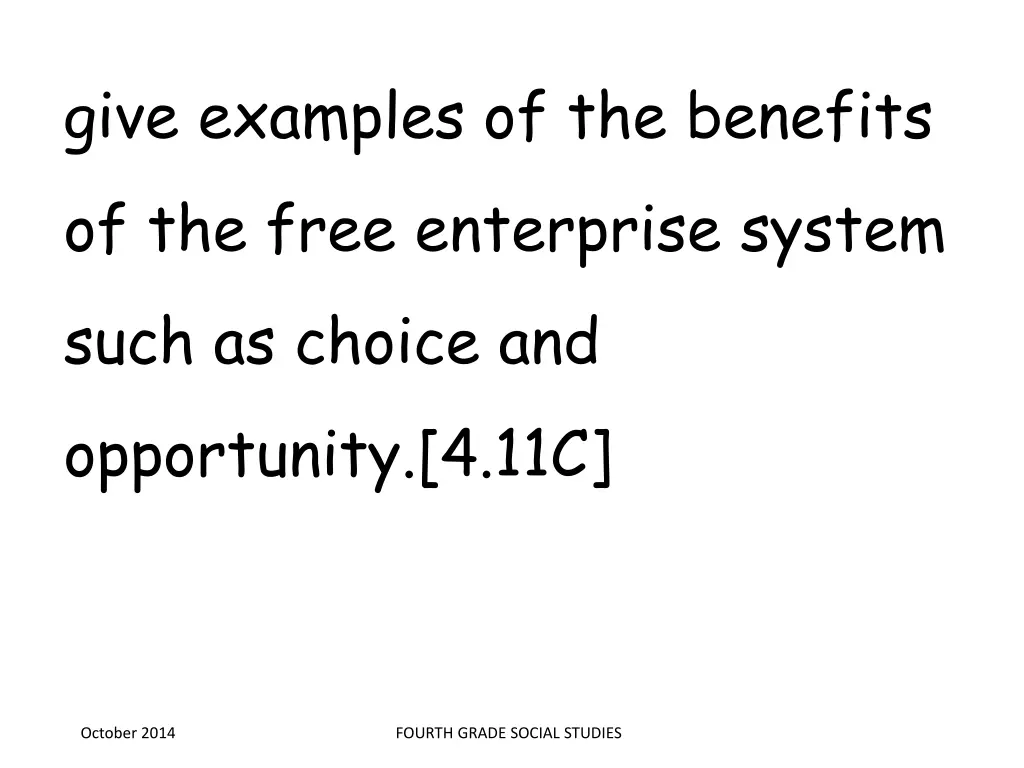 give examples of the benefits of the free