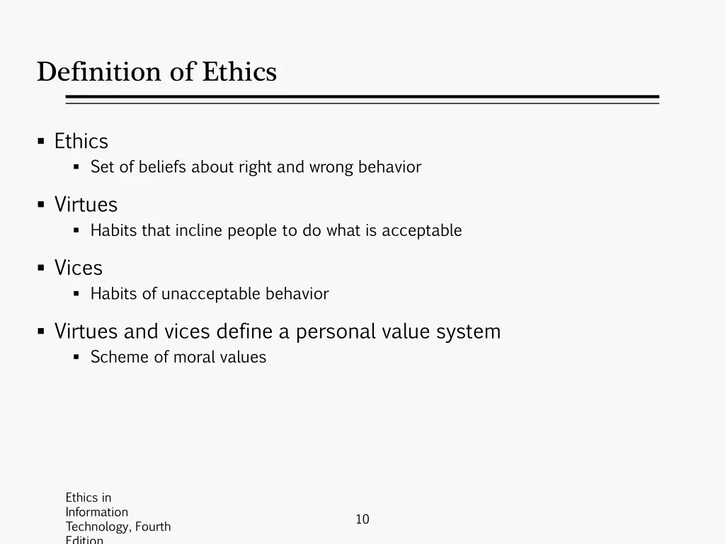 definition of ethics