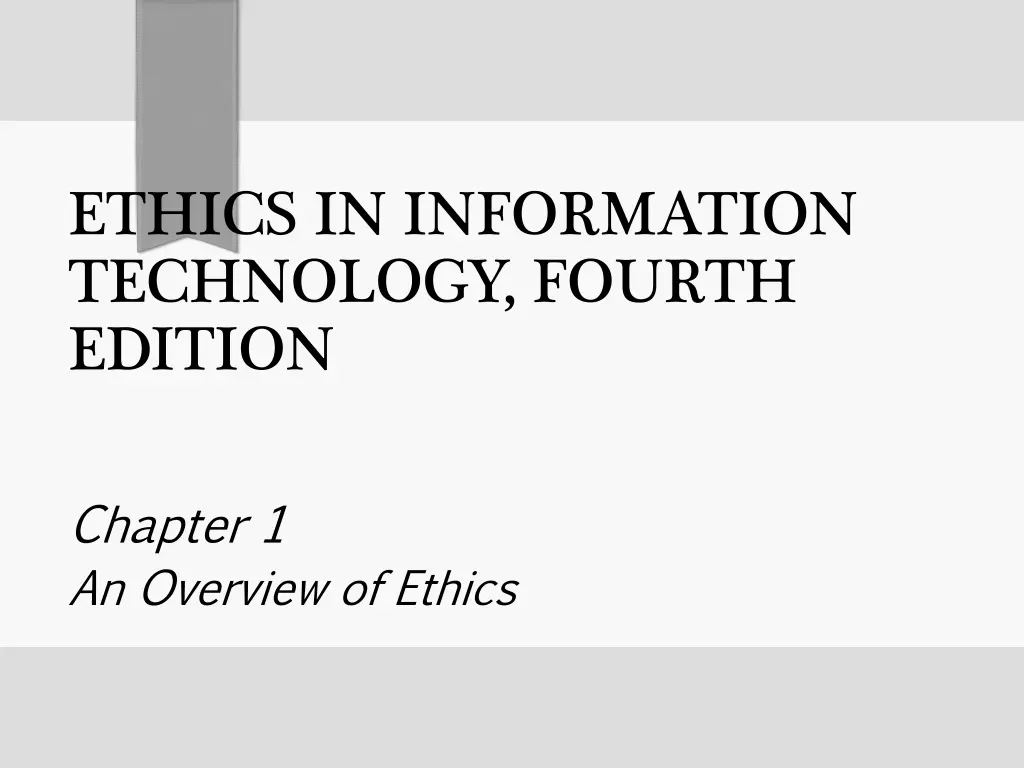 ethics in information technology fourth edition