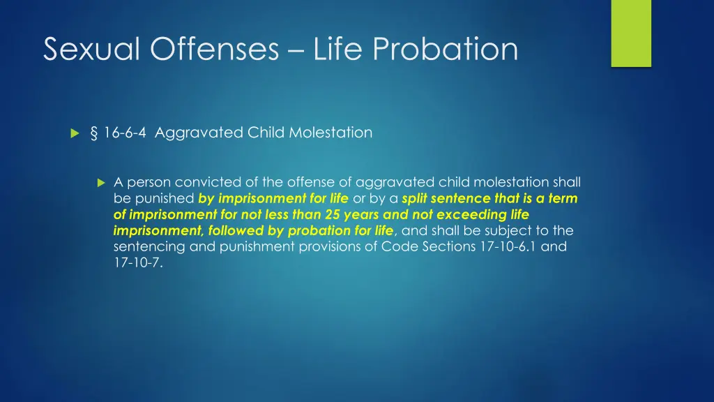 sexual offenses life probation 3