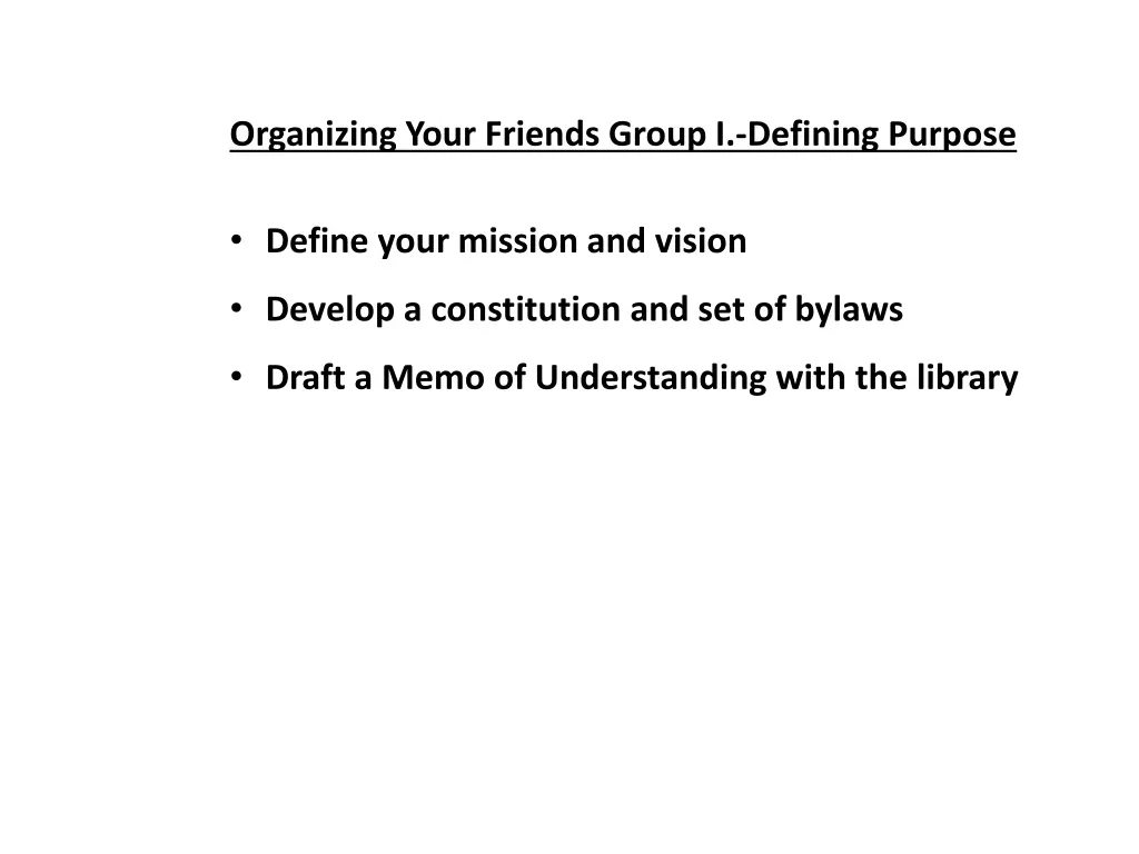 organizing your friends group i defining purpose