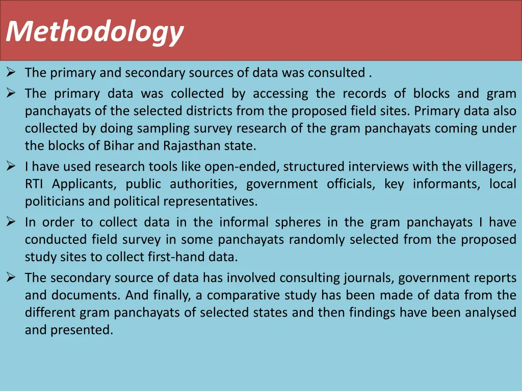 methodology