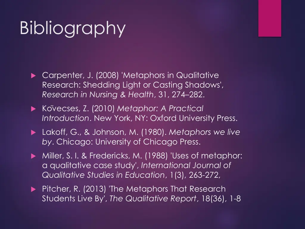 bibliography