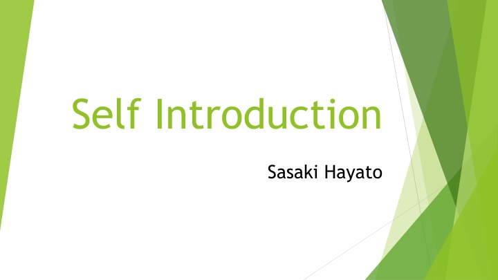 self introduction