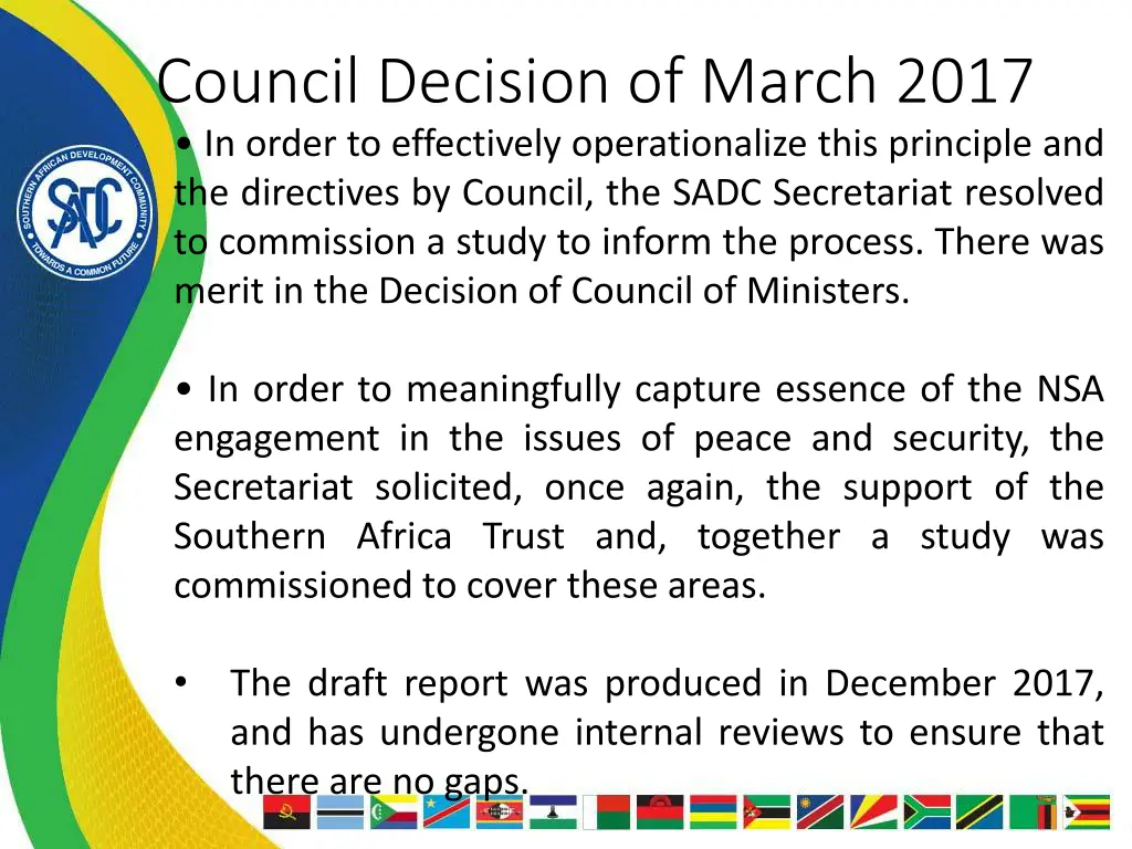 council decision of march 2017 in order