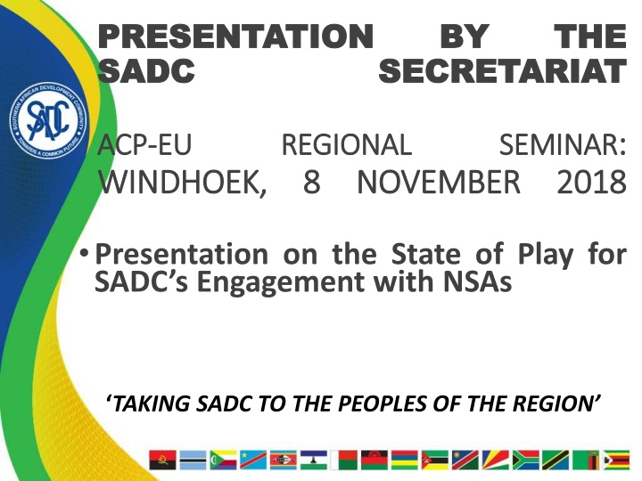 presentation presentation sadc sadc