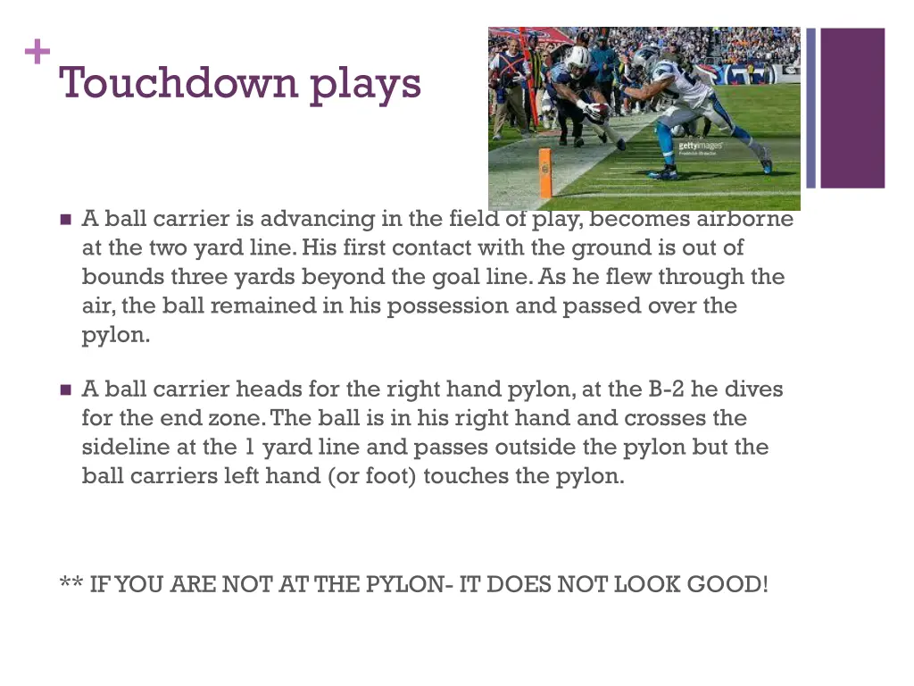 touchdown plays