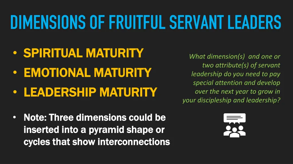 dimensions of fruitful servant leaders 3