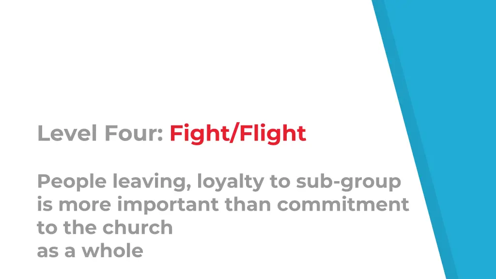 level four fight flight