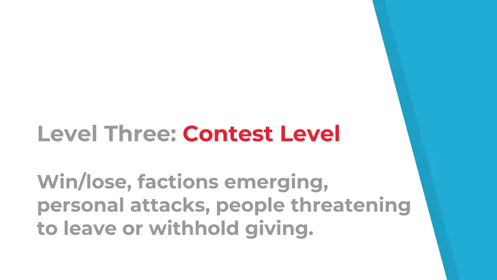 level three contest level