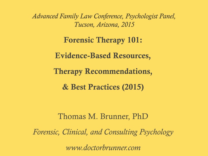 advanced family law conference psychologist panel