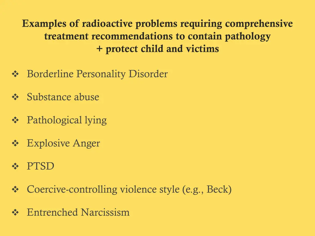 examples of radioactive problems requiring