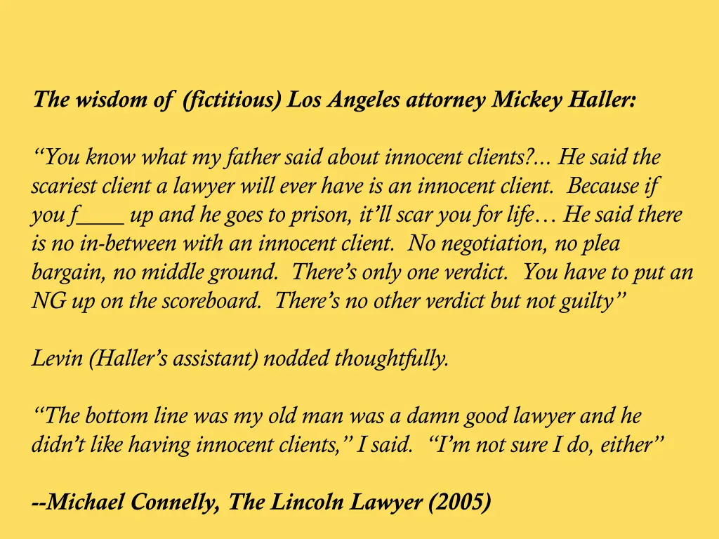 the wisdom of fictitious los angeles attorney