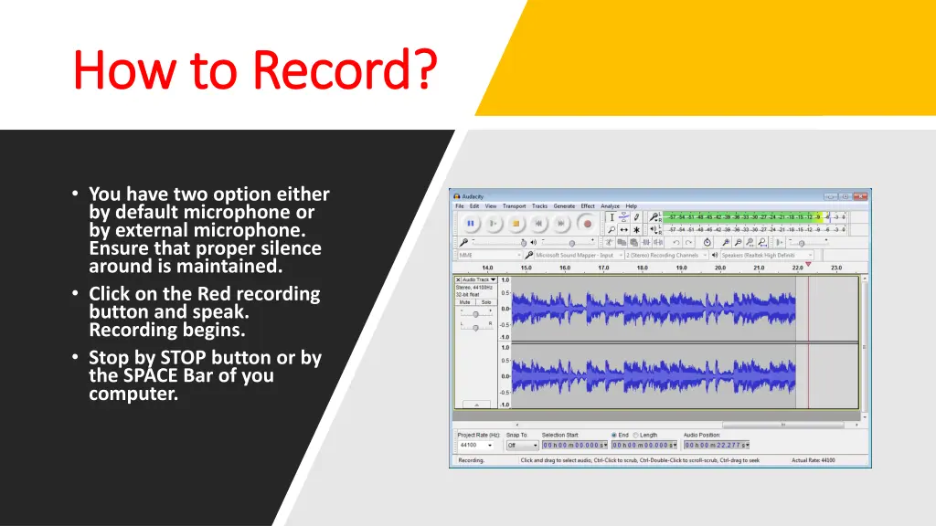 how to record how to record