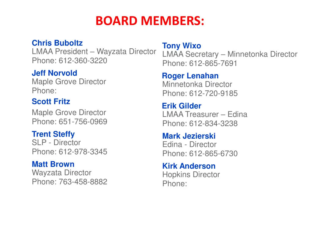 board members