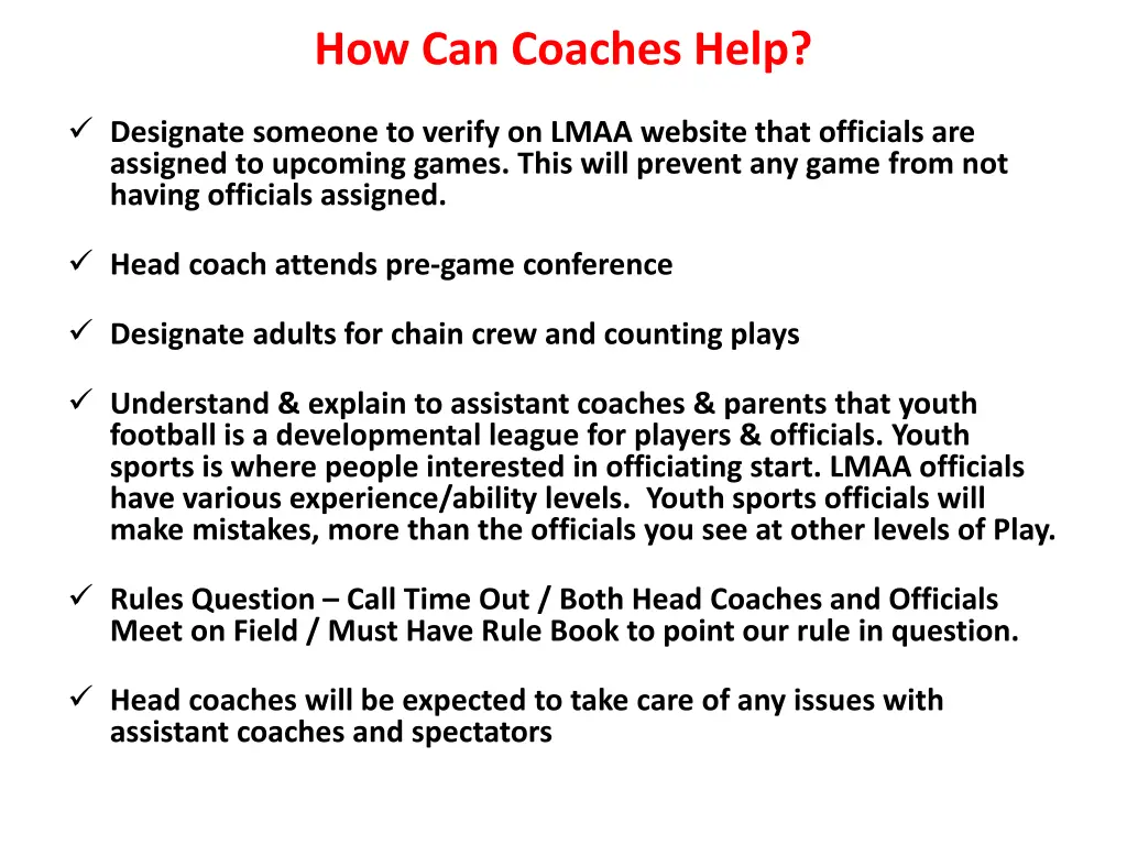 how can coaches help