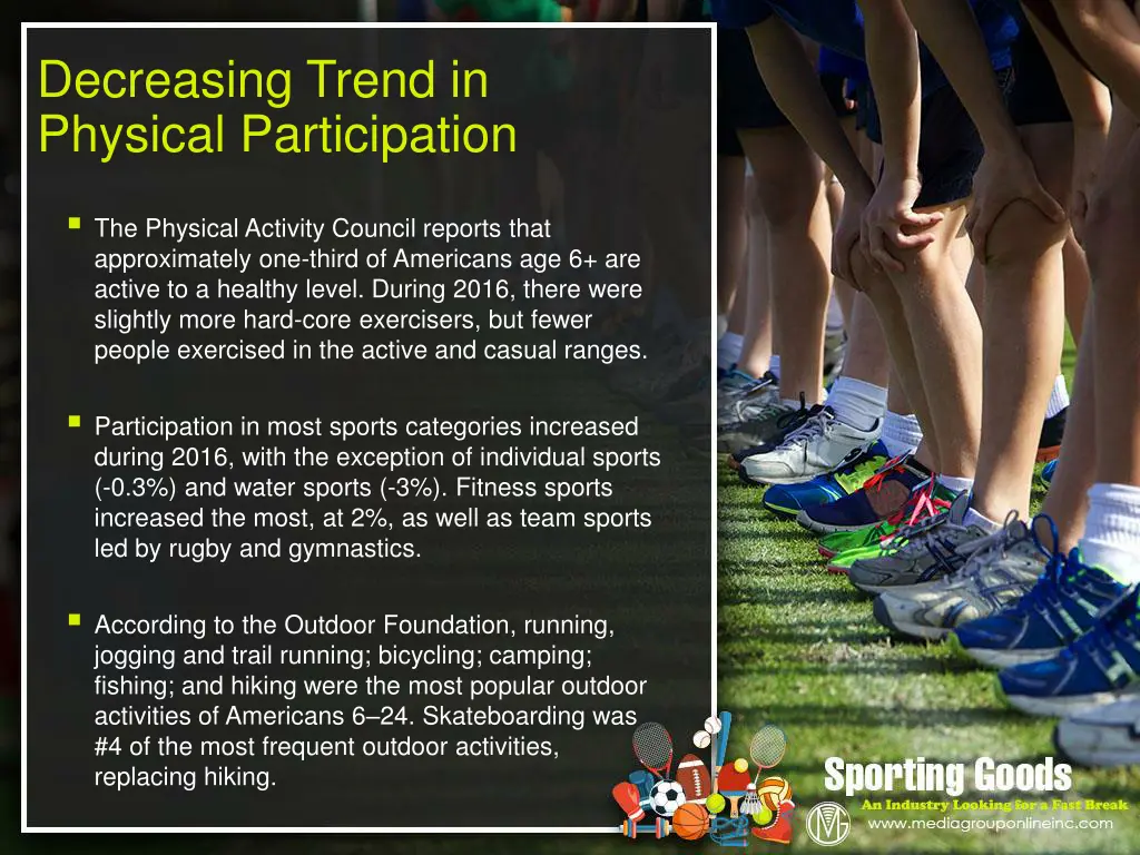 decreasing trend in physical participation