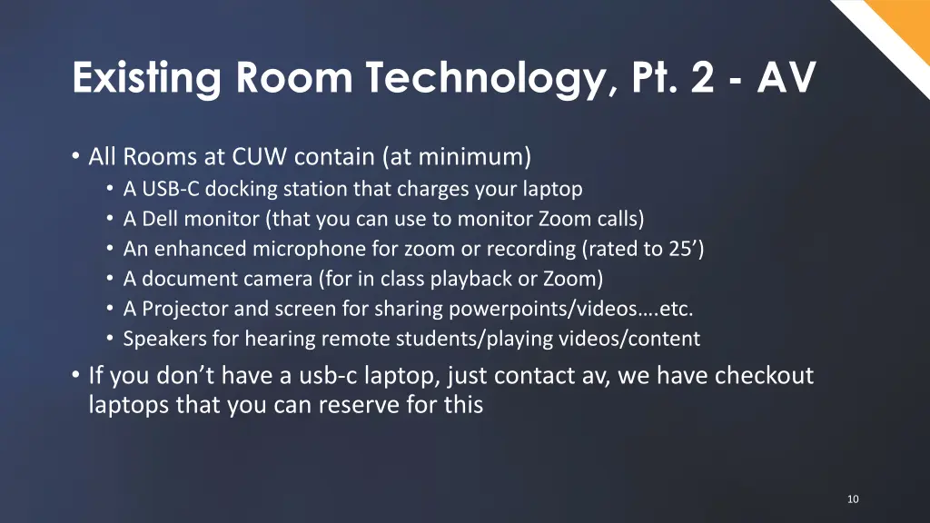 existing room technology pt 2 av