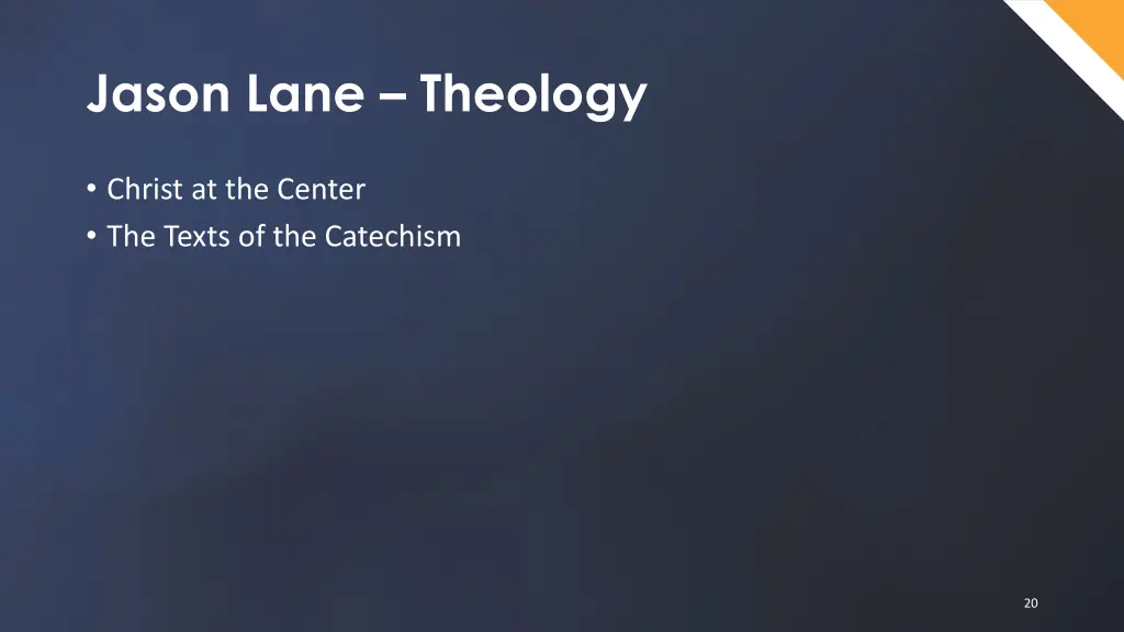 jason lane theology