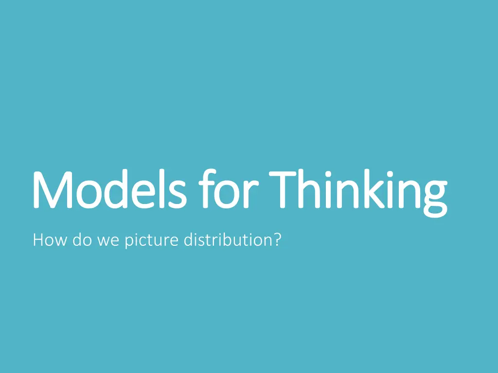 models for thinking models for thinking